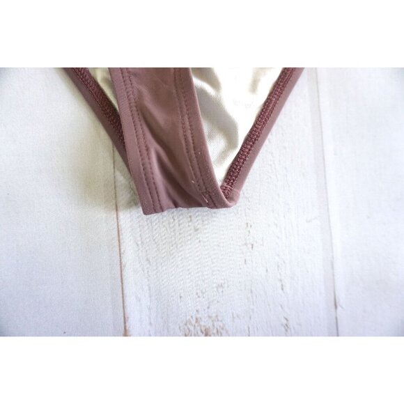 Fashion Nova Womens Mauve One-Piece Swimsuit - Size M - Picture 7 of 9